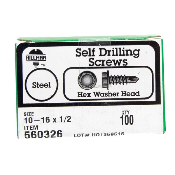 Aceds 10-16 x 0.5 in. Hex Washer Head Self Drilling Screw 5034236 - main